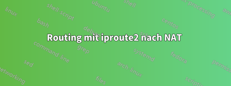 Routing mit iproute2 nach NAT