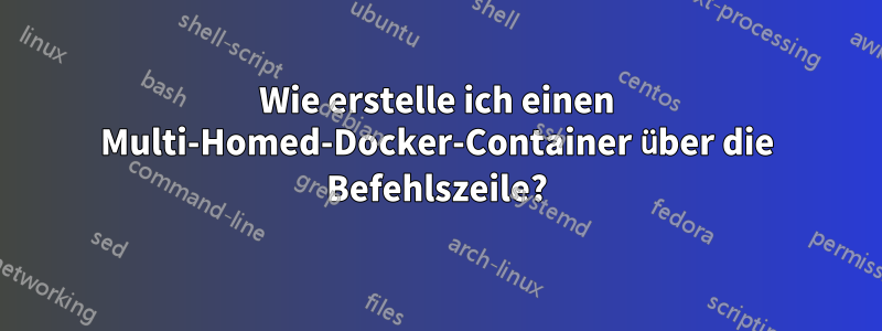 Wie erstelle ich einen Multi-Homed-Docker-Container über die Befehlszeile?