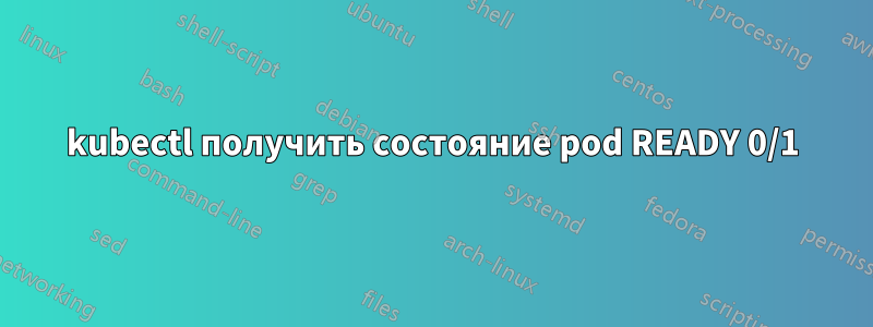 kubectl получить состояние pod READY 0/1