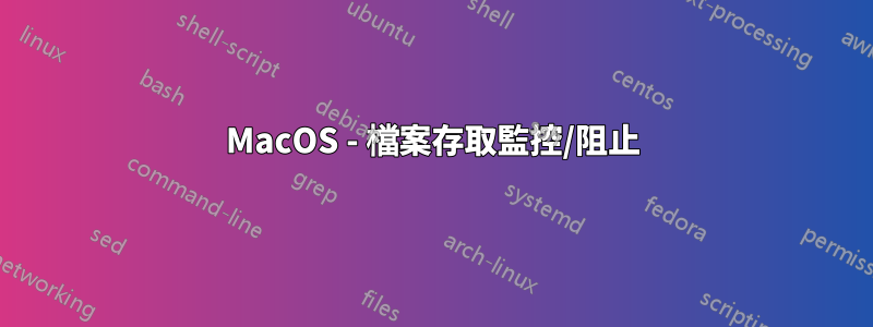 MacOS - 檔案存取監控/阻止