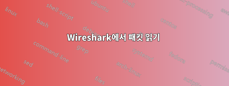 Wireshark에서 패킷 읽기