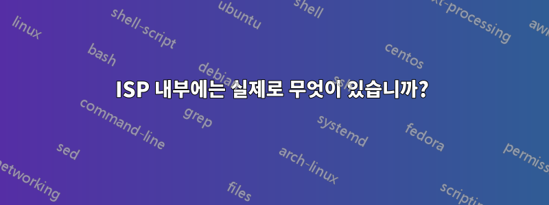 ISP 내부에는 실제로 무엇이 있습니까?