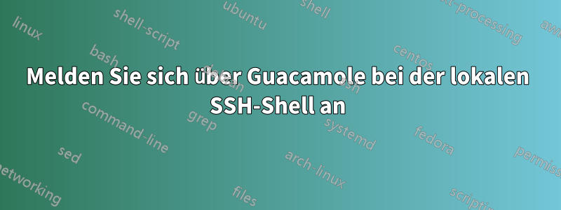 Melden Sie sich über Guacamole bei der lokalen SSH-Shell an