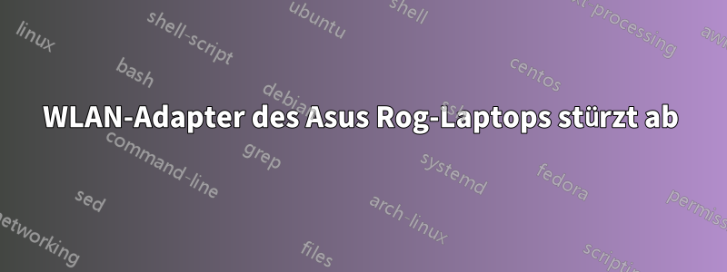 WLAN-Adapter des Asus Rog-Laptops stürzt ab