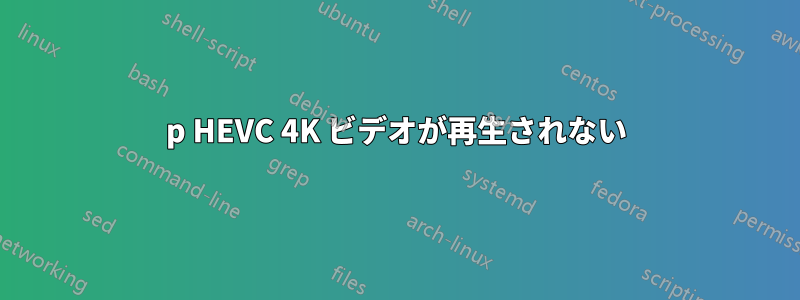 2160p HEVC 4K ビデオが再生されない