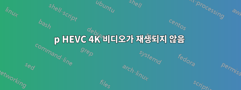 2160p HEVC 4K 비디오가 재생되지 않음