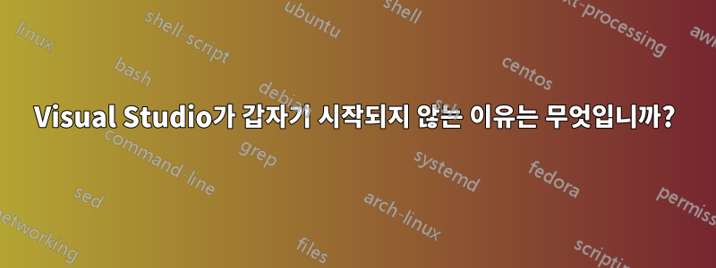 Visual Studio가 갑자기 시작되지 않는 이유는 무엇입니까?