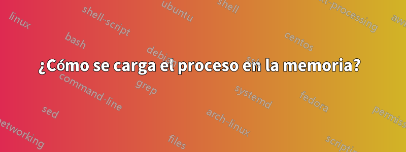 ¿Cómo se carga el proceso en la memoria? 