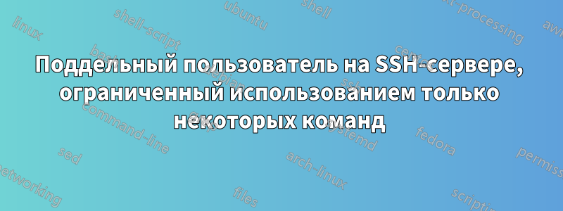 Поддельный пользователь на SSH-сервере, ограниченный использованием только некоторых команд