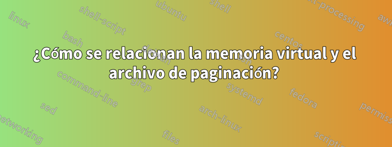 ¿Cómo se relacionan la memoria virtual y el archivo de paginación?