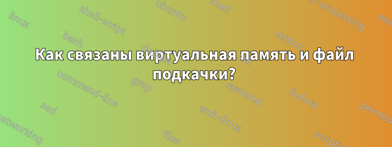 Как связаны виртуальная память и файл подкачки?