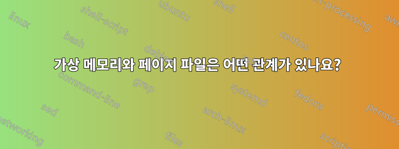 가상 메모리와 페이지 파일은 어떤 관계가 있나요?