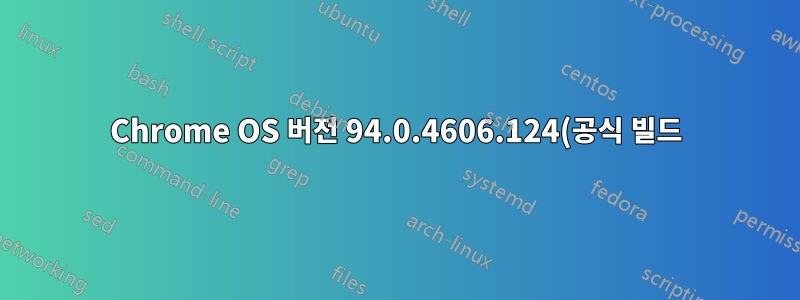 Chrome OS 버전 94.0.4606.124(공식 빌드)(64비트)