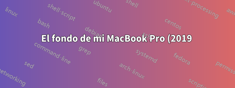 El fondo de mi MacBook Pro (2019) se vuelve negro cada 4-7 segundos