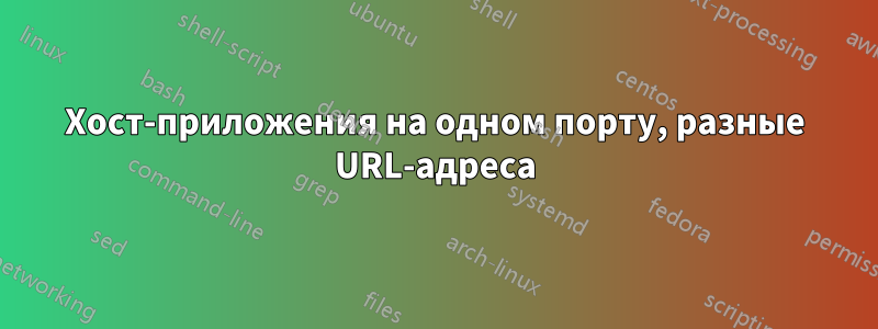 Хост-приложения на одном порту, разные URL-адреса