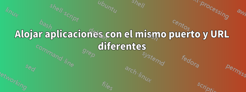 Alojar aplicaciones con el mismo puerto y URL diferentes