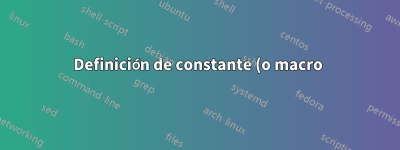 Definición de constante (o macro) para una base de datos de zona BIND9