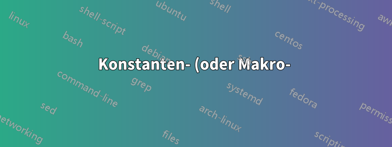 Konstanten- (oder Makro-) Definition für eine BIND9-Zonendatenbank