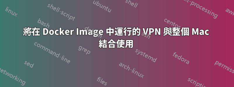 將在 Docker Image 中運行的 VPN 與整個 Mac 結合使用