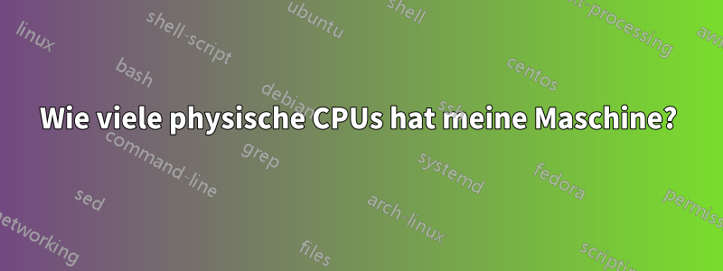 Wie viele physische CPUs hat meine Maschine?