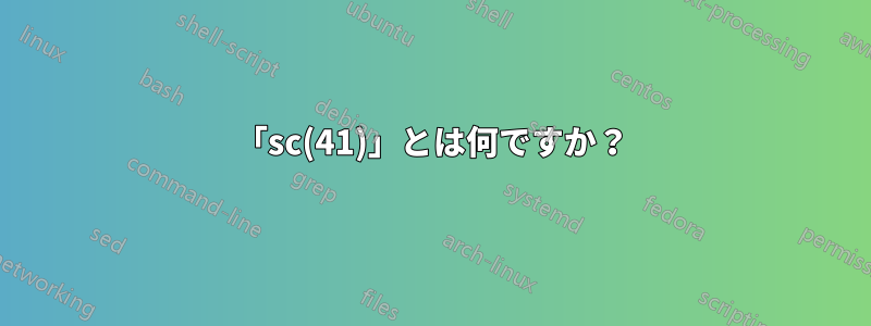 「sc(41)」とは何ですか？