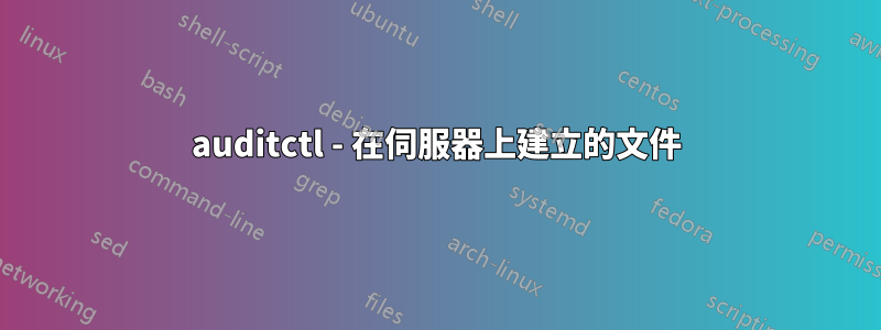 auditctl - 在伺服器上建立的文件