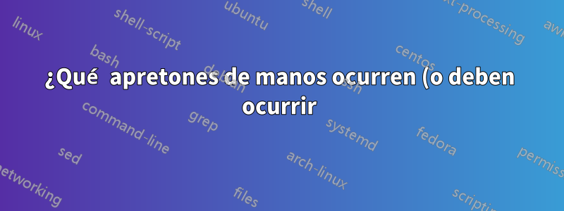 ¿Qué apretones de manos ocurren (o deben ocurrir) cuando conecto mi FPGA con un cable Ethernet al dispositivo enrutador+módem de mi hogar en uno de sus puertos Ethernet?