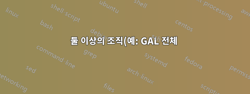 둘 이상의 조직(예: GAL 전체)에 메일 및 달력을 위임하는 방법
