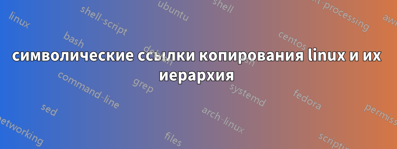 символические ссылки копирования linux и их иерархия