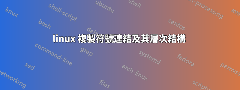 linux 複製符號連結及其層次結構