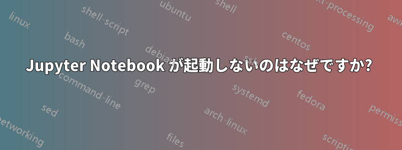 Jupyter Notebook が起動しないのはなぜですか?