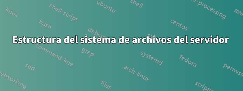 Estructura del sistema de archivos del servidor