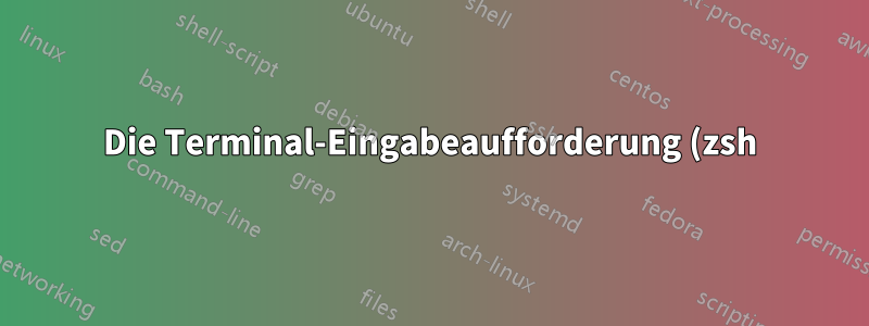 Die Terminal-Eingabeaufforderung (zsh) wird nicht angezeigt