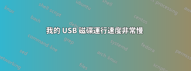 我的 USB 磁碟運行速度非常慢