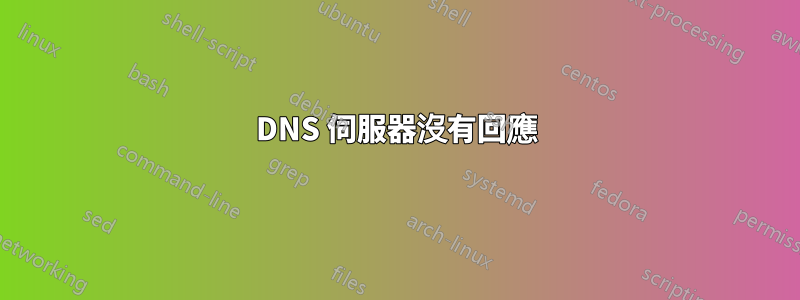 DNS 伺服器沒有回應