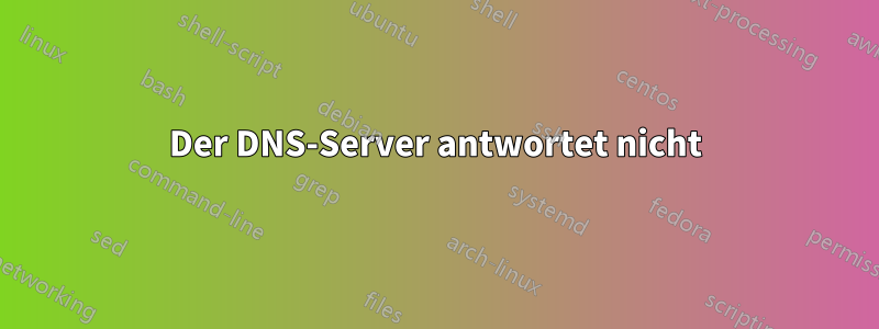 Der DNS-Server antwortet nicht