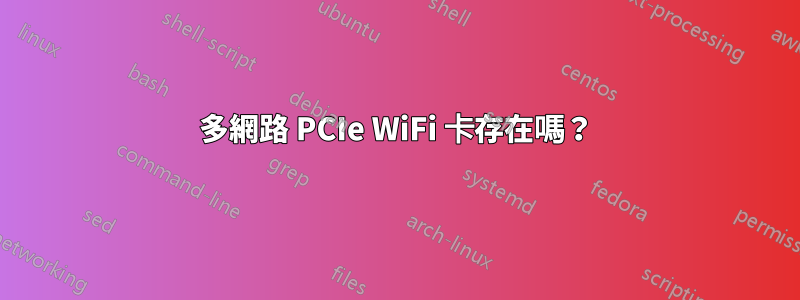 多網路 PCIe WiFi 卡存在嗎？