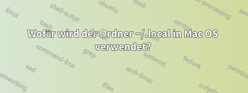 Wofür wird der Ordner ~/.local in Mac OS verwendet?