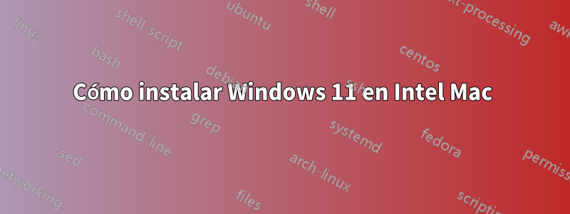 Cómo instalar Windows 11 en Intel Mac