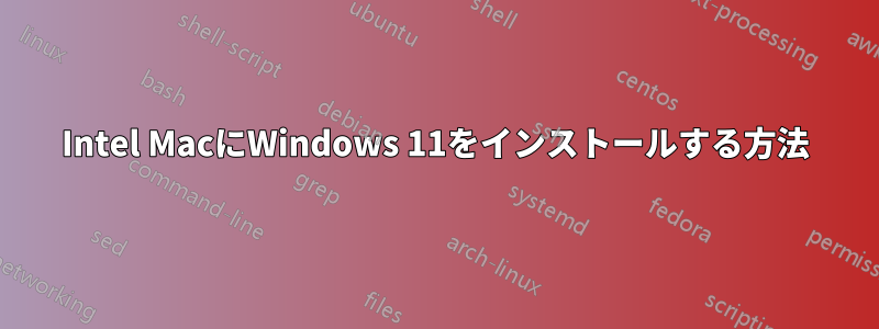 Intel MacにWindows 11をインストールする方法