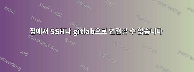 집에서 SSH나 gitlab으로 연결할 수 없습니다