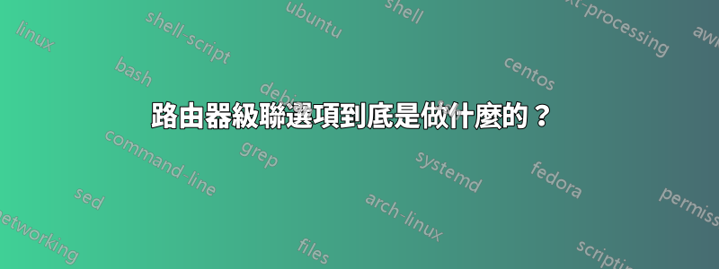 路由器級聯選項到底是做什麼的？ 