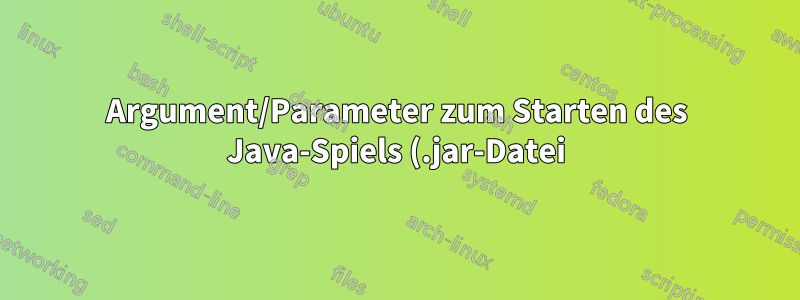 Argument/Parameter zum Starten des Java-Spiels (.jar-Datei) als maximiertes Fenster