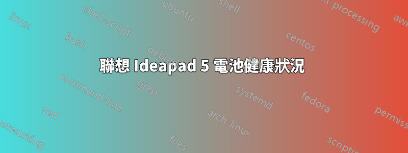 聯想 Ideapad 5 電池健康狀況