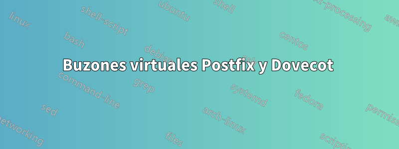 Buzones virtuales Postfix y Dovecot