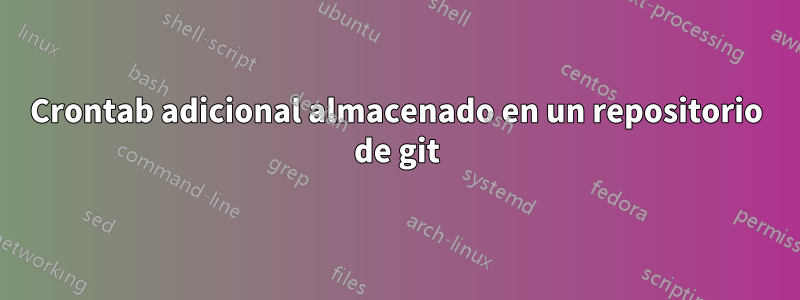 Crontab adicional almacenado en un repositorio de git