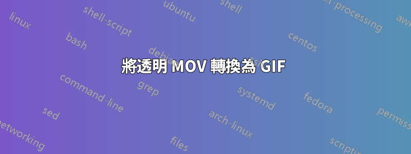 將透明 MOV 轉換為 GIF
