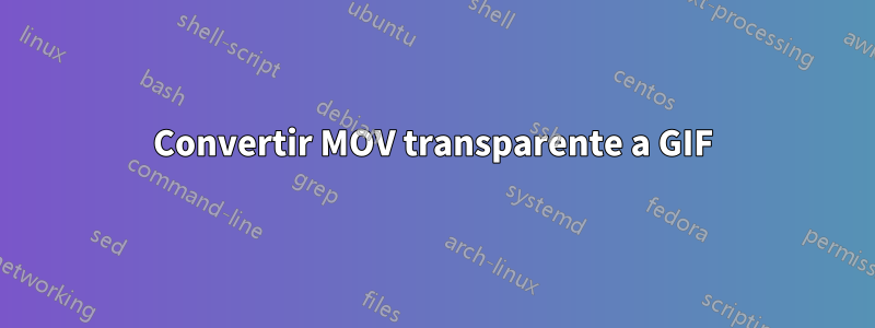 Convertir MOV transparente a GIF