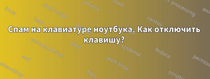 Спам на клавиатуре ноутбука. Как отключить клавишу?