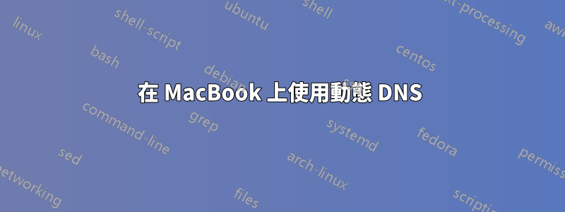 在 MacBook 上使用動態 DNS